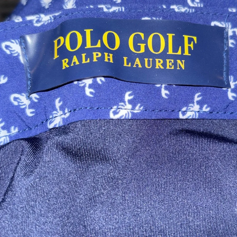 Polo Ralph Lauren Shorts 35 x 9 Golf Swim Stretch Wicking Scorpion Navy Blue